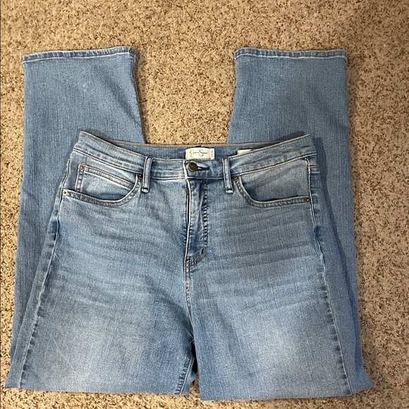 Jessica Simpson Light Blue Boyfriend Jeans size 10 inseam 28 - Picture 3 of 4